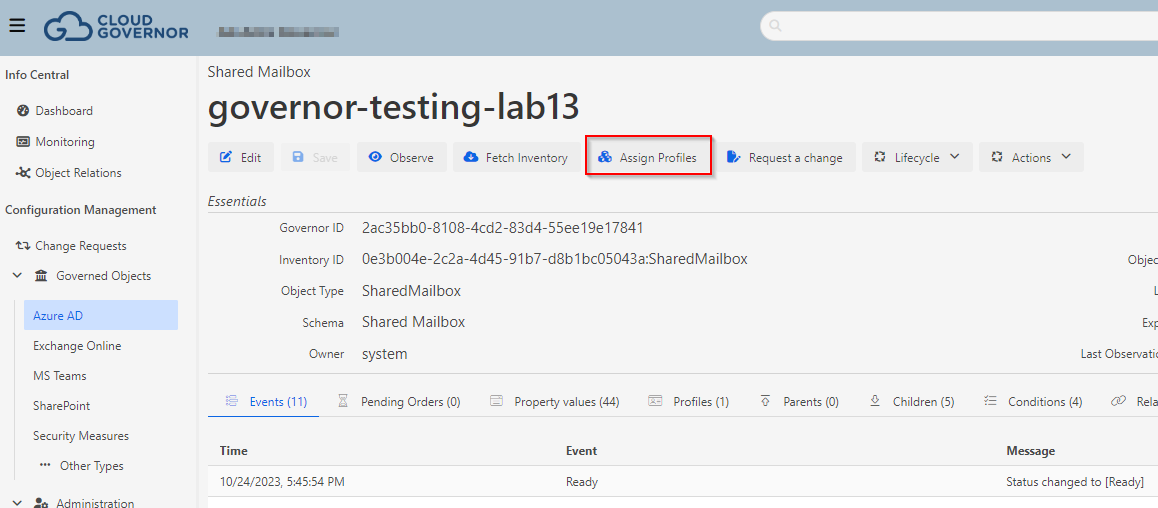 Assign Profile individually