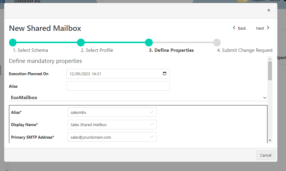 Change Request wizard3